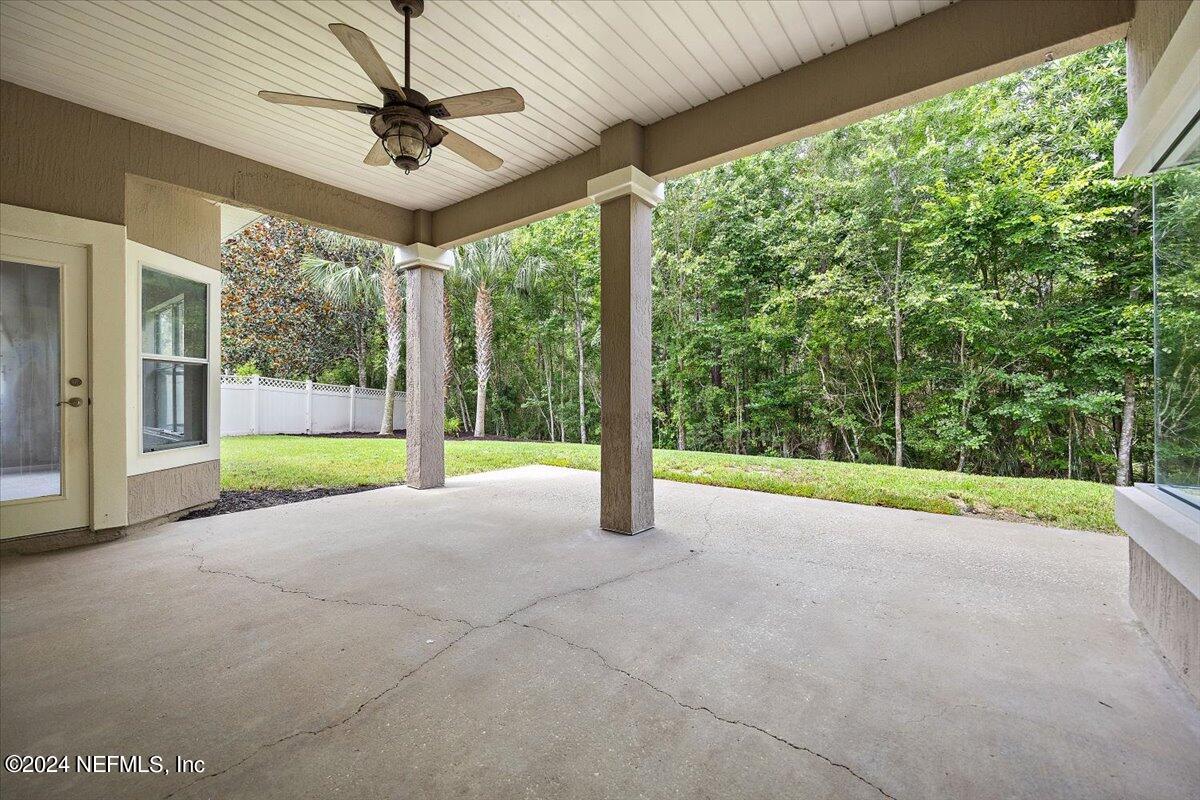 2045 River's Own Road St. Augustine, FL 32092 - Photo 31 of 43 a view of a garden with porch