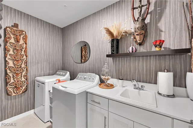 a bathroom with a sink a mirror and a shower curtain