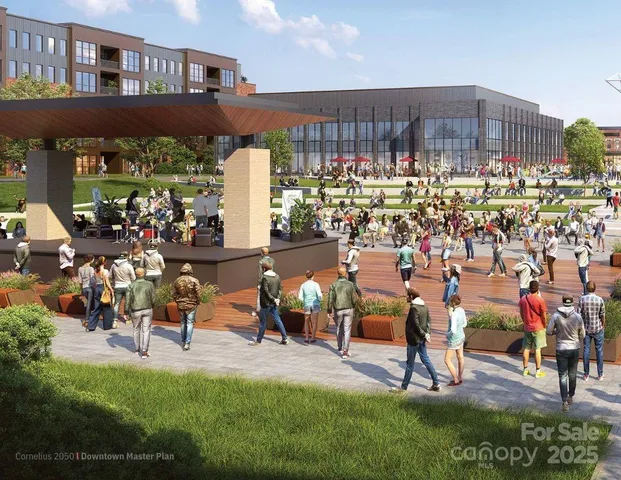 a view of a water fountain in front of building
