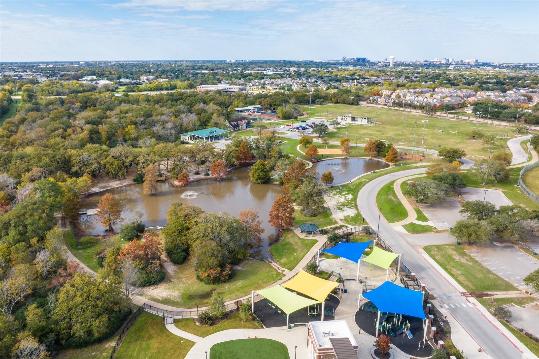 2209 Jeter Drive Bryan, TX 77807 - Photo 16 of 24 an aerial view of residential houses with outdoor space