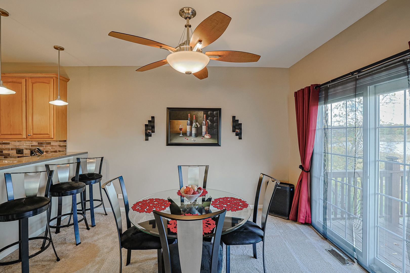1242 Prairie View Parkway Cary, IL 60013 - Photo 9 of 36 a view of a dining room with furniture and a chandelier