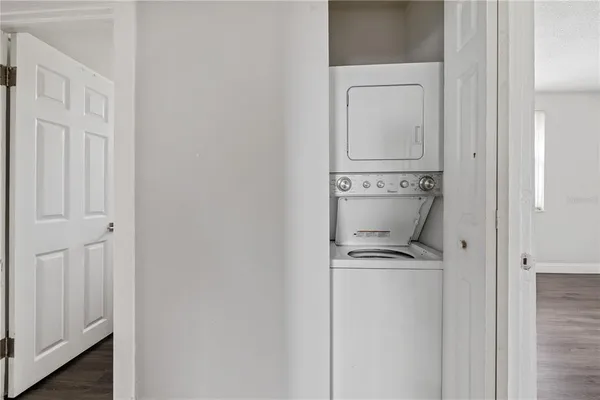 a room with storage and utility