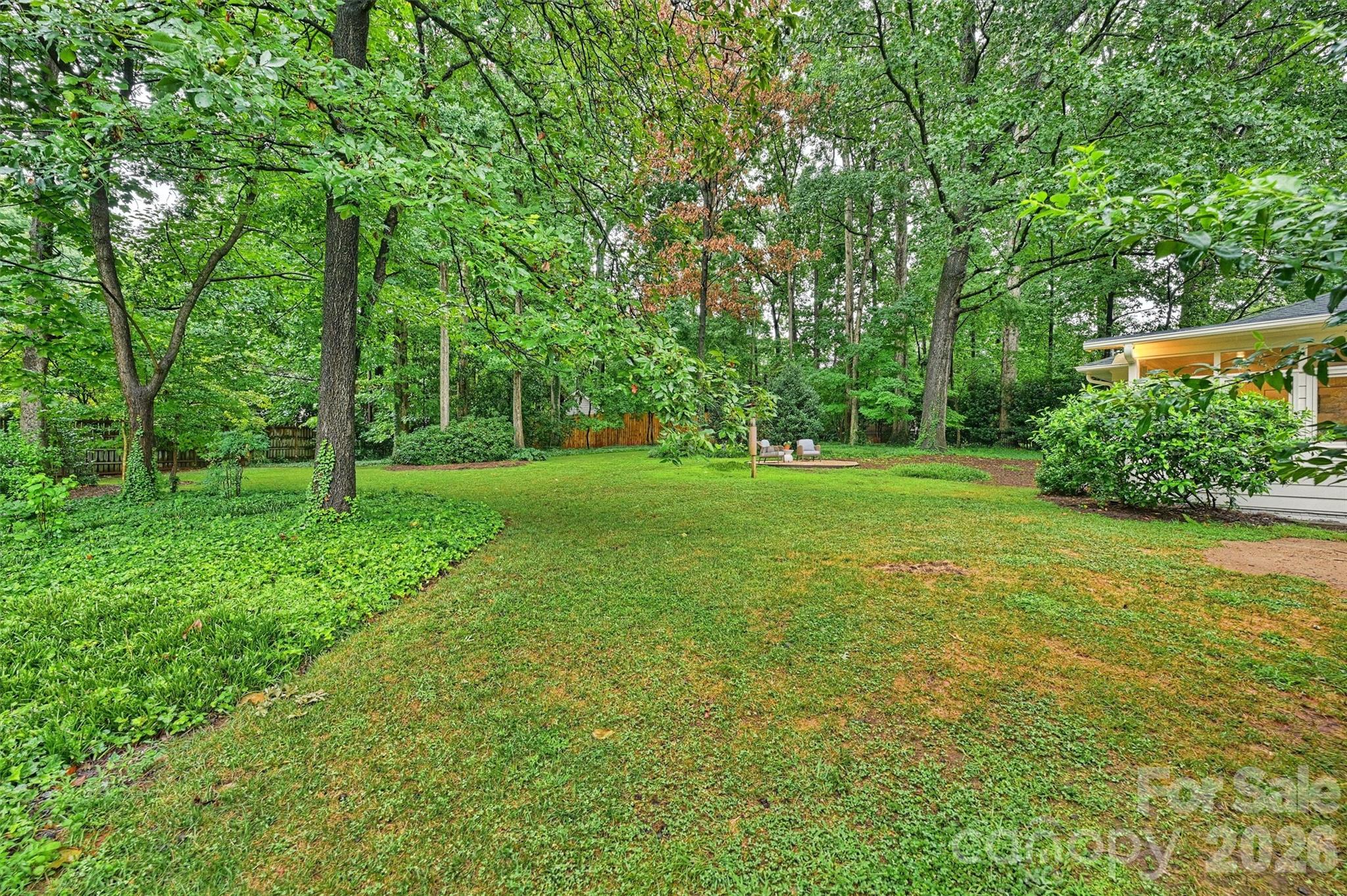5519 Robinhood Road Charlotte, NC 28211 - Photo 45 of 46 a view of a grassy field with trees in the background