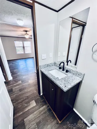 a sink and a mirror