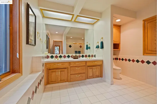 a view of a house with a large window