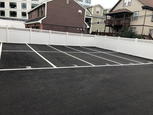 a view of an outdoor space with street view