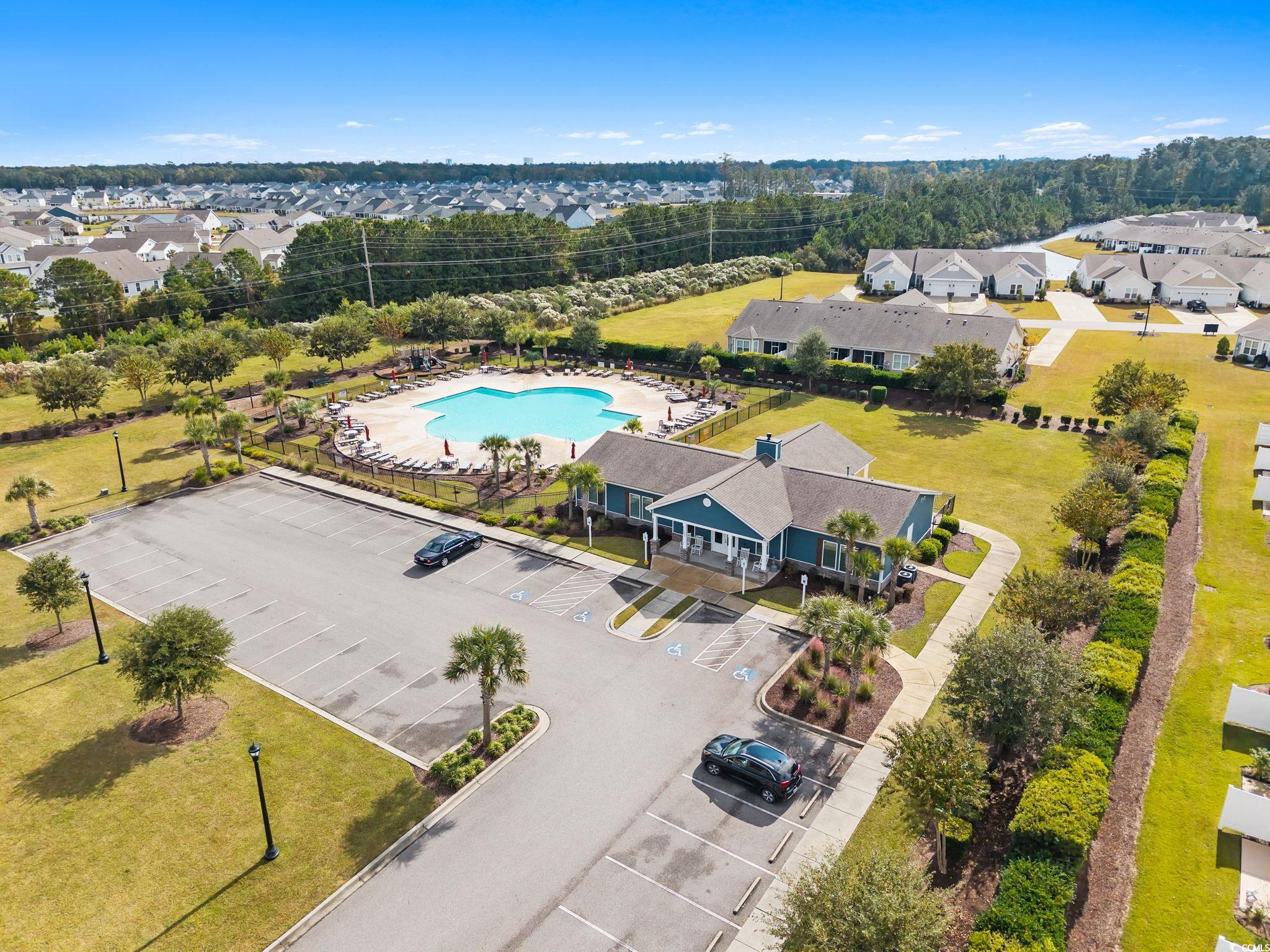 797 Salerno Circle, Unit C Myrtle Beach, SC 29579 - Photo 33 of 40 Aerial perspective of suburban area with a pool