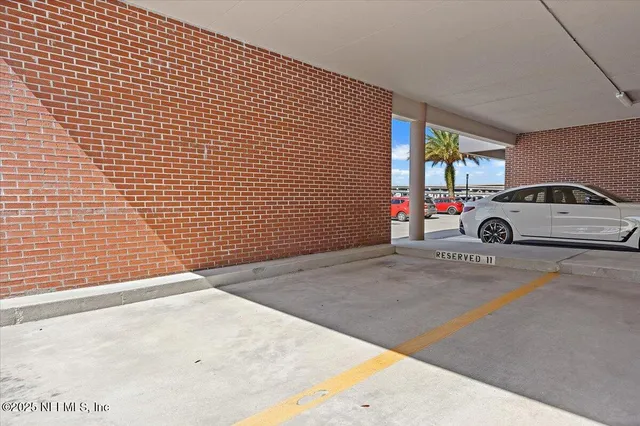 a view of parking area