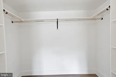a close up view of racks on the wall