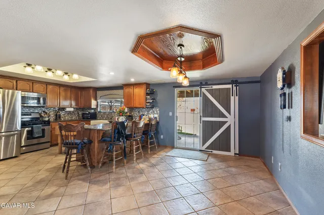 a view of a dining room and livingroom view