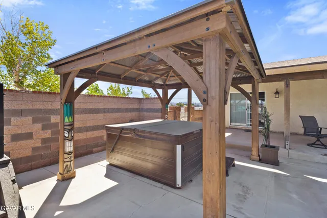 a view of outdoor space with seating