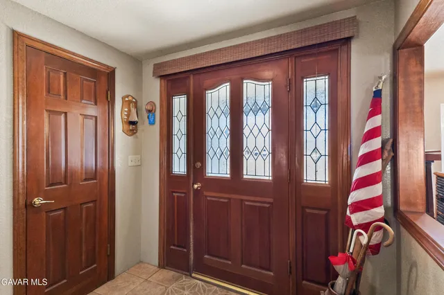 a view of front door