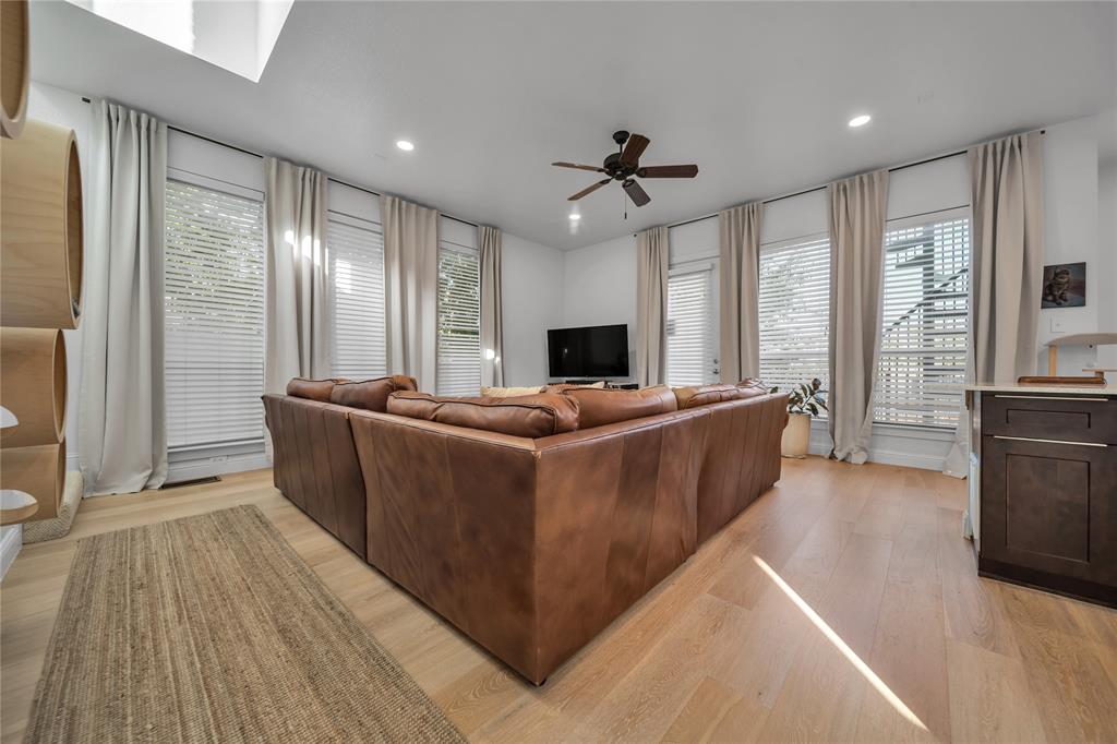 4317 Cedar Springs Road, Unit A Dallas, TX 75219 - Photo 3 of 27 a living room with furniture and a flat screen tv