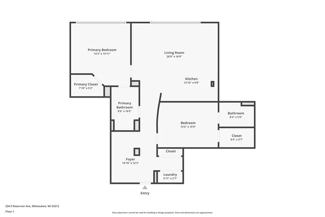 $295,000 | 234 East Reservoir Avenue, Unit 203, Milwaukee, WI 53212