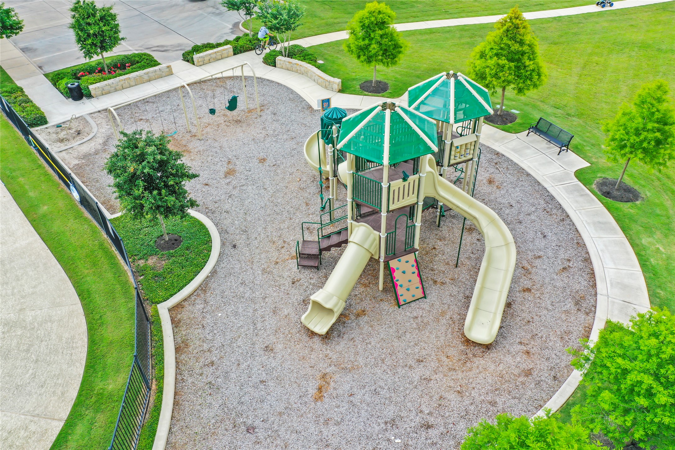 4510 Heather Crossing Road Fulshear, TX 77441 - Photo 6 of 7 an aerial view of a swimming pool