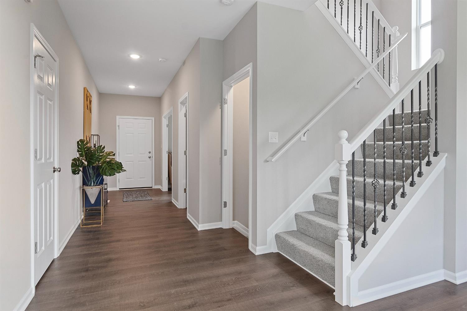 8686 Burr Rdg Circle Crown Point, IN 46307 - Photo 14 of 24 a view of entryway with wooden floor