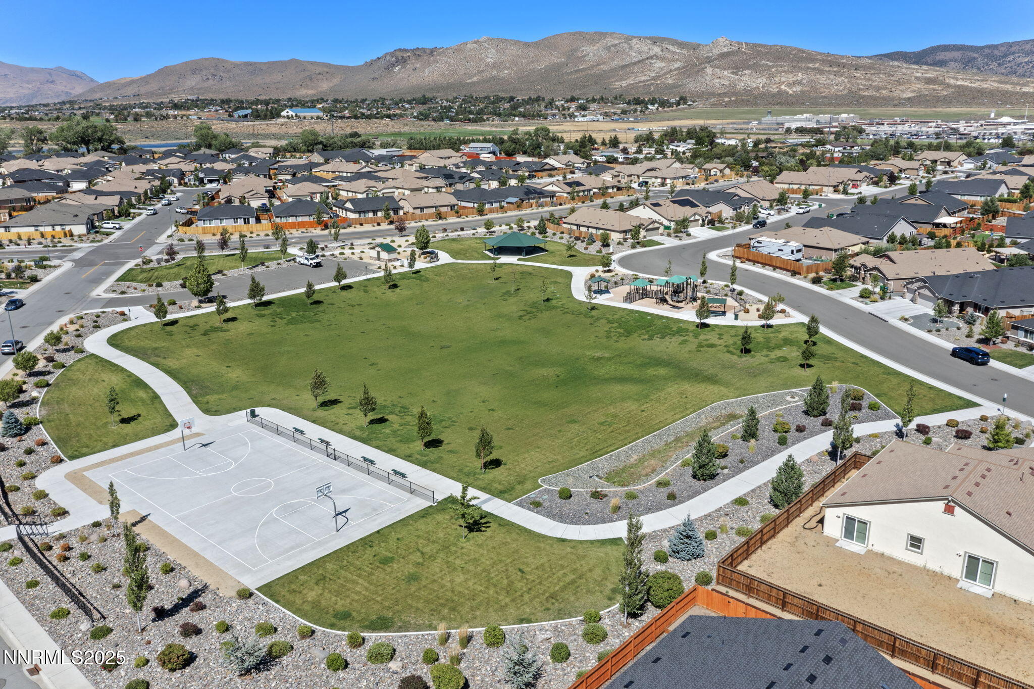 6421 Eagle Peak Drive Carson City, NV 89701 - Photo 36 of 38 an aerial view of a residential houses with outdoor space
