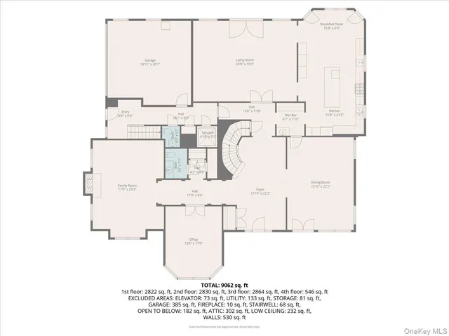 a picture of a room with wall paintings