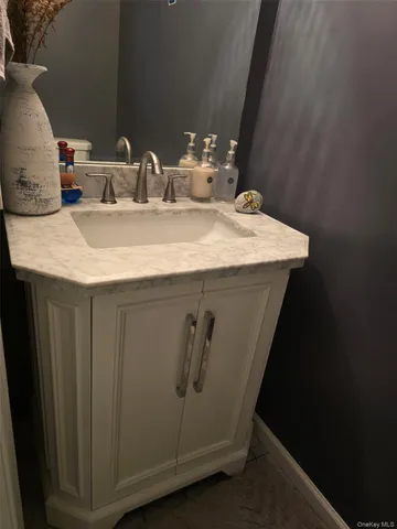 a close view of sink