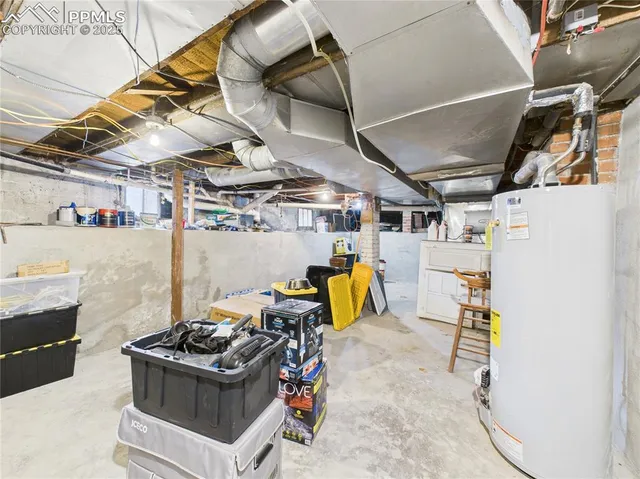 a view of storage and utility room