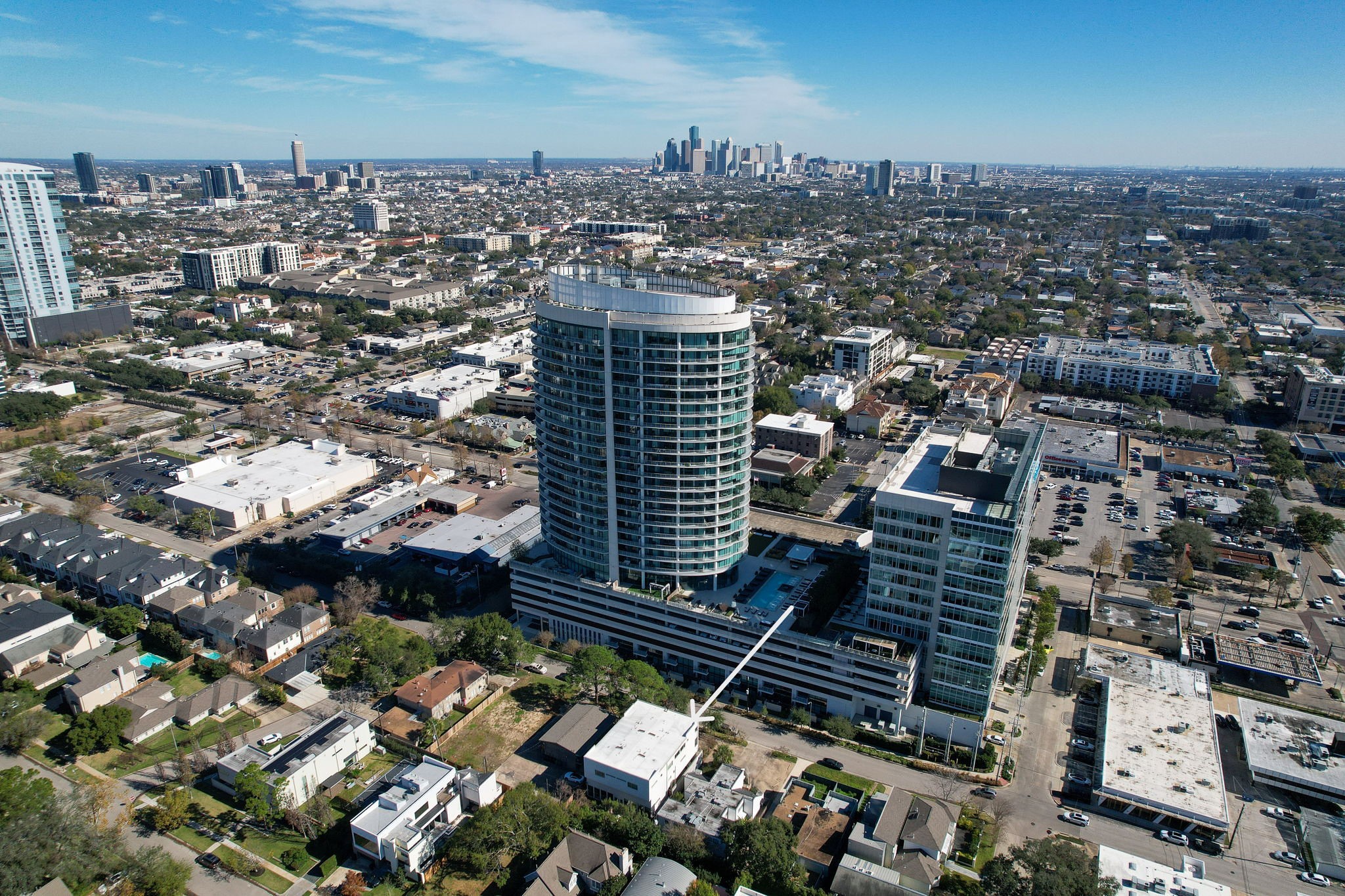 3302 Lake Street, Unit 3 Houston, TX 77098 - Photo 20 of 20 an aerial view of a city