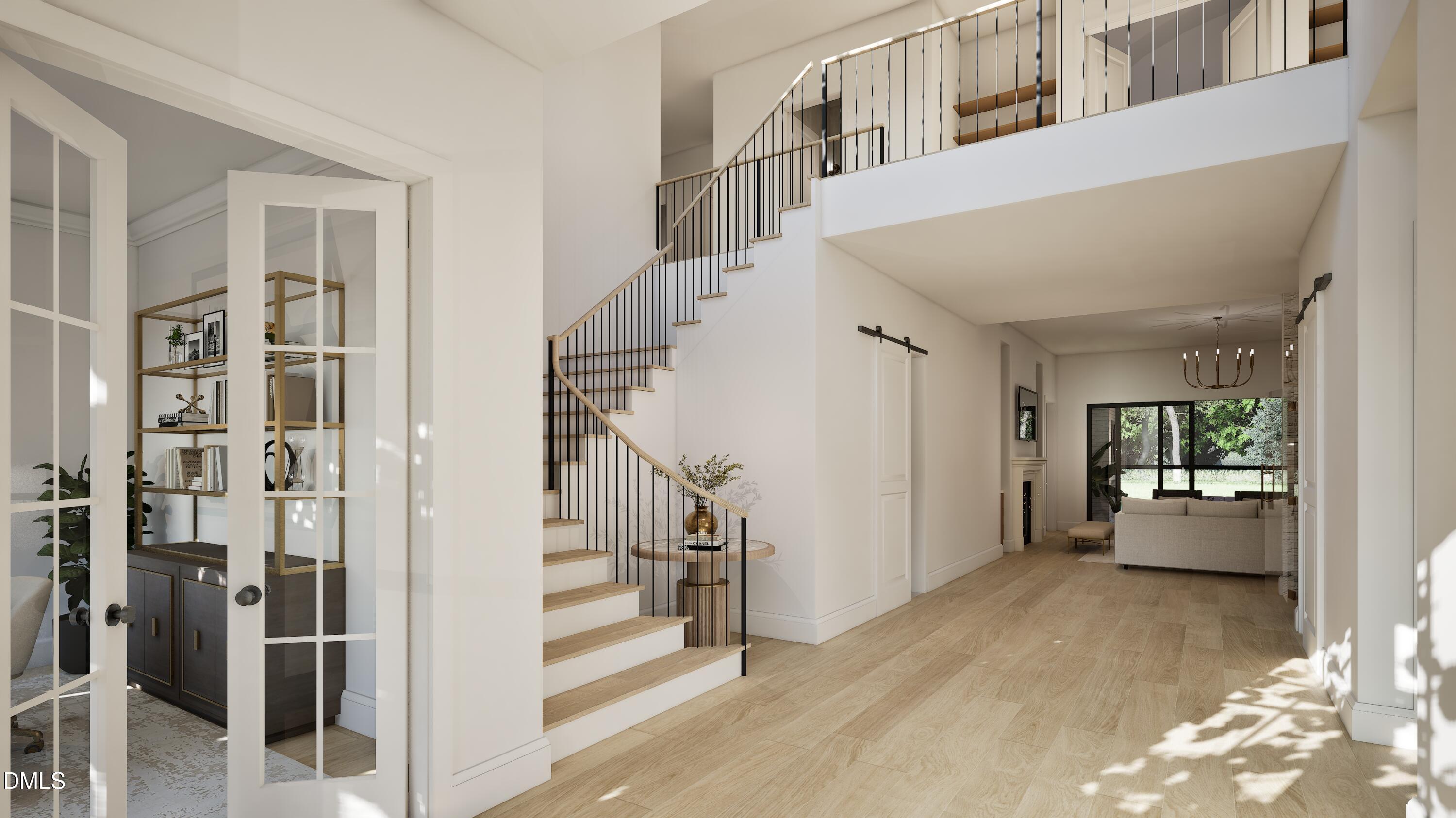 3028 Mt Vernon Church Road Raleigh, NC 27613 - Photo 9 of 48 a view of entryway and livingroom