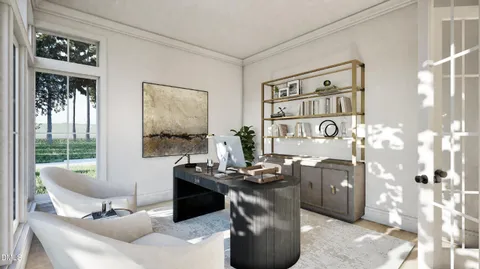 a view of entryway and livingroom