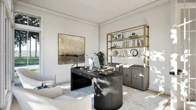 a view of entryway and livingroom