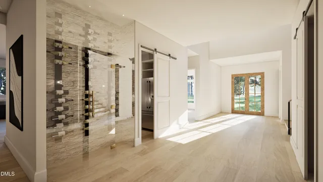 a living room with furniture and window