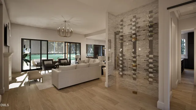 a view of entryway with wooden floor and glass door
