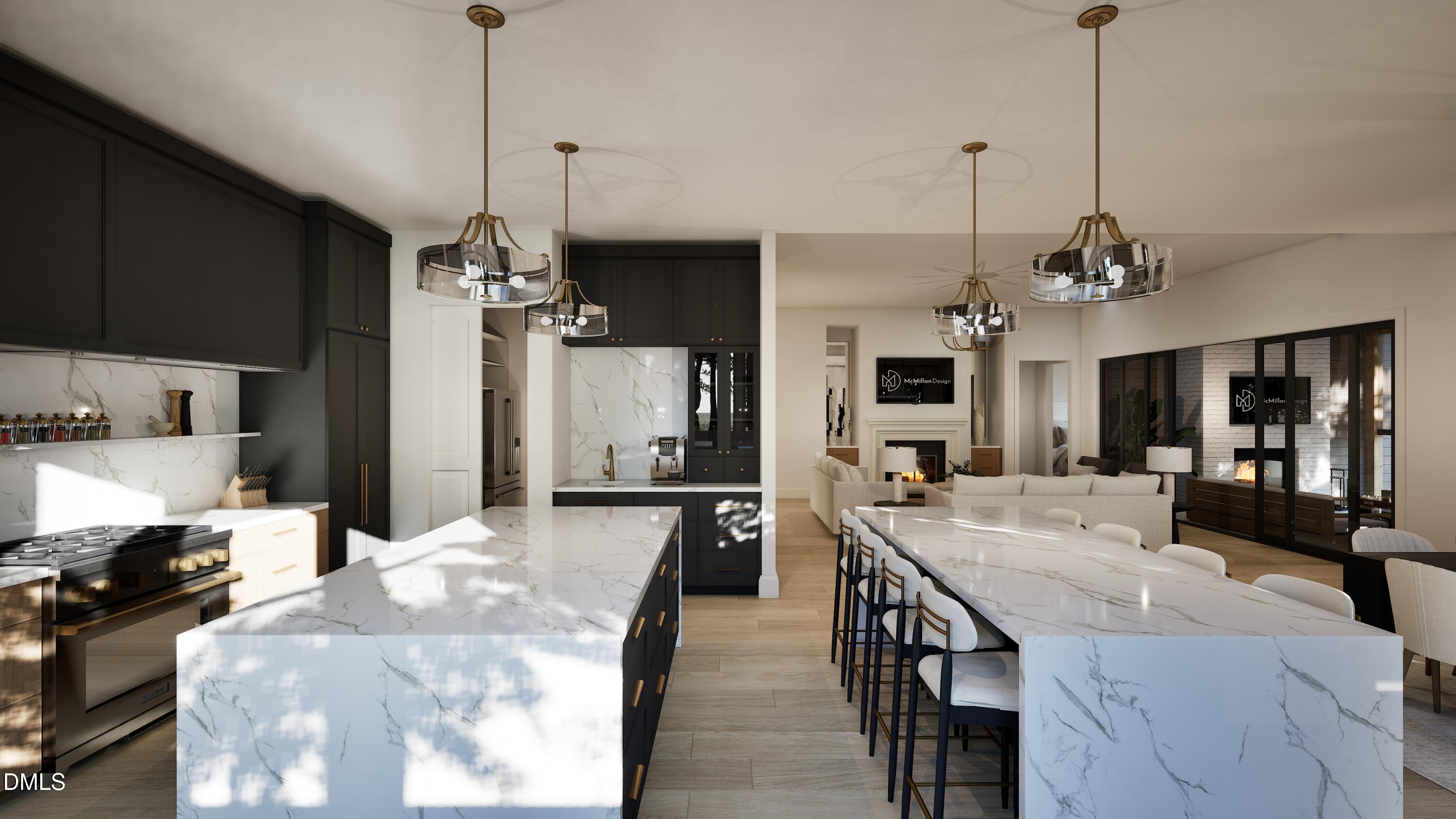 3028 Mt Vernon Church Road Raleigh, NC 27613 - Photo 23 of 48 a kitchen with sink refrigerator and cabinets
