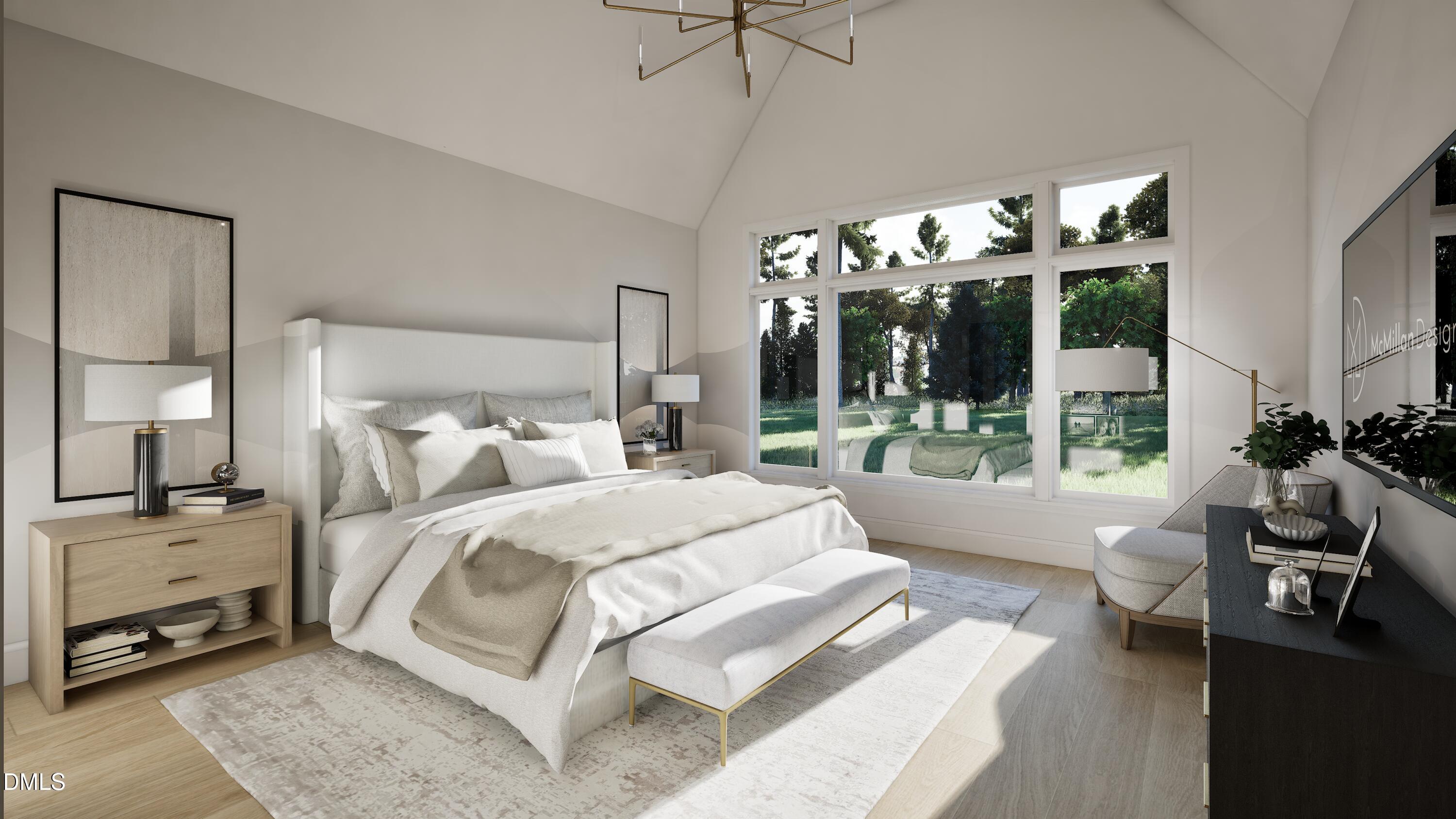 3028 Mt Vernon Church Road Raleigh, NC 27613 - Photo 27 of 48 a bedroom with a bed and a large window