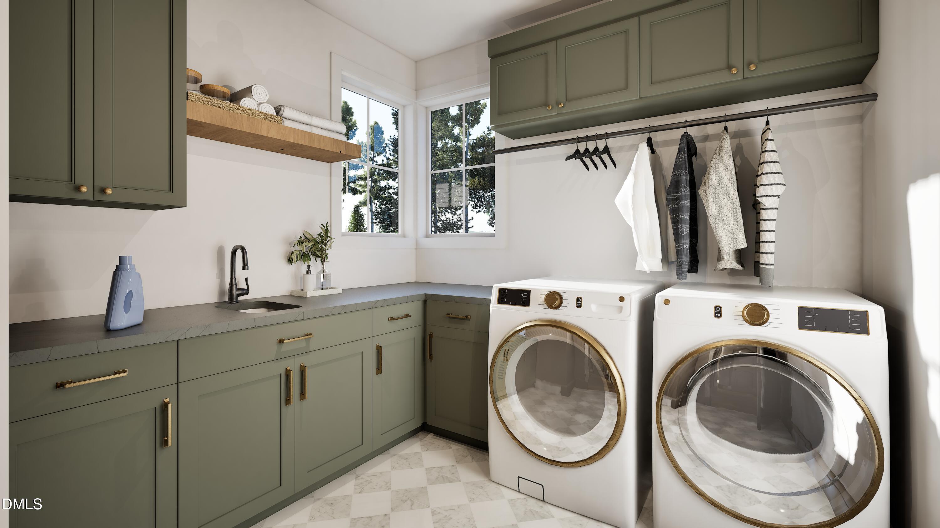 3028 Mt Vernon Church Road Raleigh, NC 27613 - Photo 39 of 48 a utility room with dryer and washer