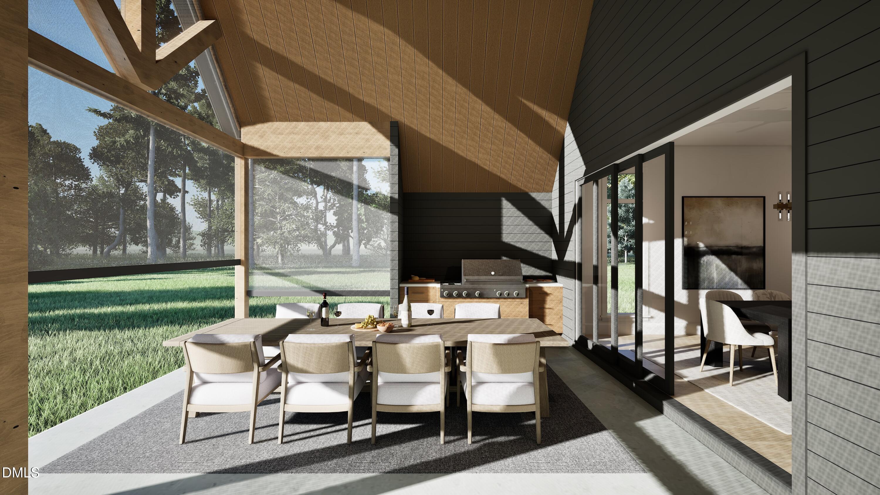 3028 Mt Vernon Church Road Raleigh, NC 27613 - Photo 40 of 48 a view of a patio with couches table and chairs