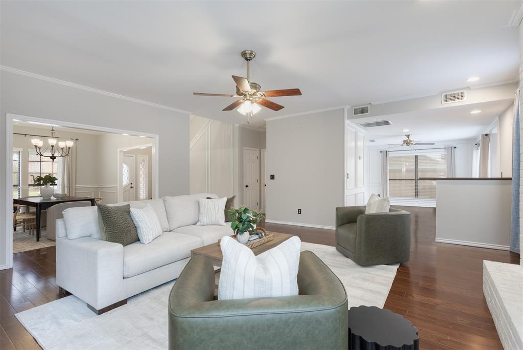 68 Legend Road Benbrook, TX 76132 - Photo 8 of 34 To the right is a large bar and second living area.