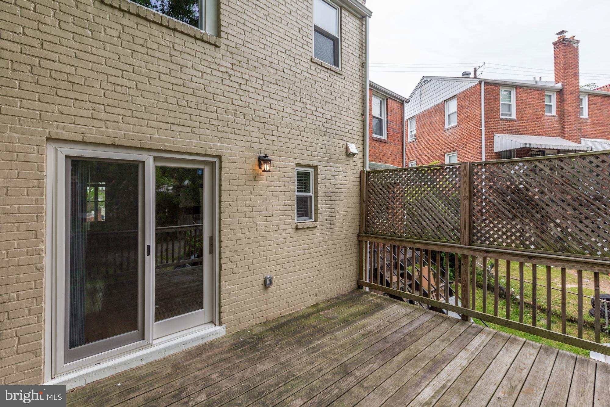 3480 23rd Street Southeast Washington, DC 20020 - Photo 28 of 32 Spacious Deck off of Main Level