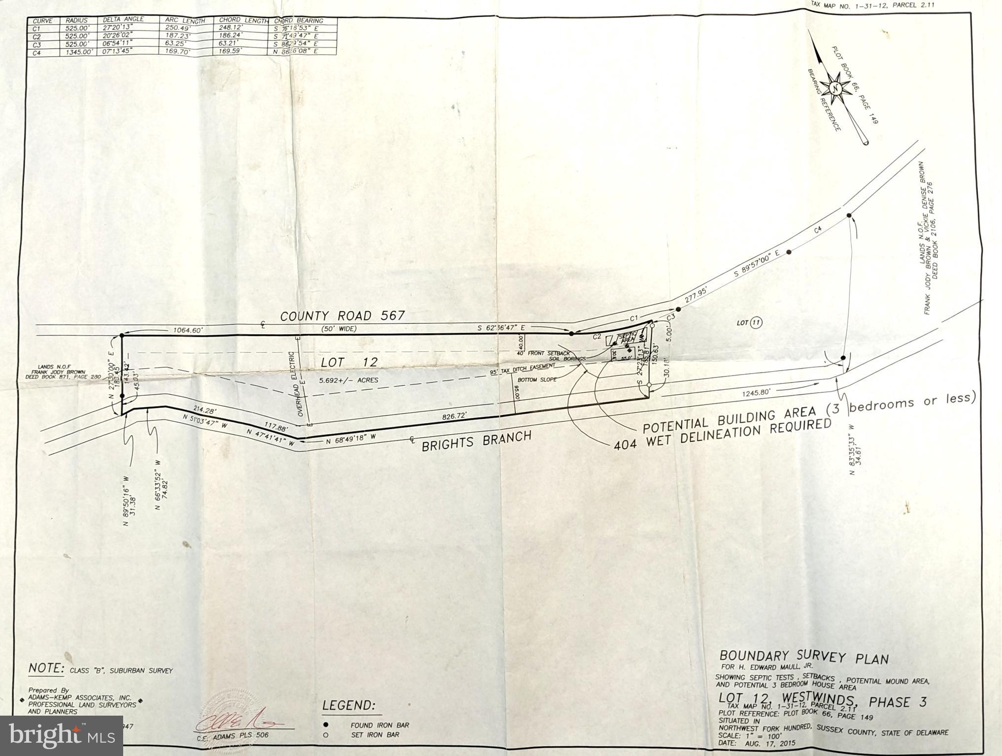 Lot 12 McDowell Road Bridgeville, DE 19933 - Photo 2 of 2 Survey