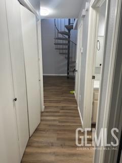 Undisclosed Address Bakersfield, CA 93309 - Photo 13 of 29 a view of a hallway with wooden floor and entryway