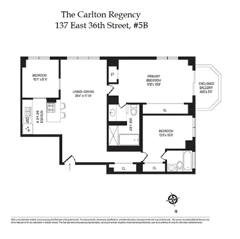 $1,200,000 | 137 East 36th Street, Unit 5B | Murray Hill