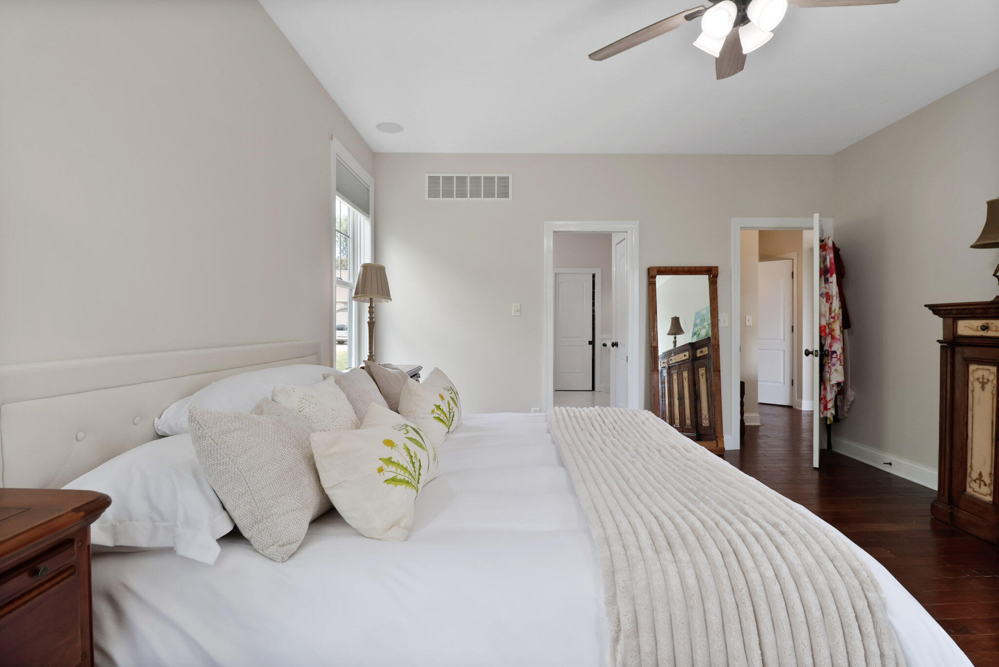 709 Pennock Circle Crown Point, IN 46307 - Photo 27 of 67 a bedroom with a bed and a chandelier