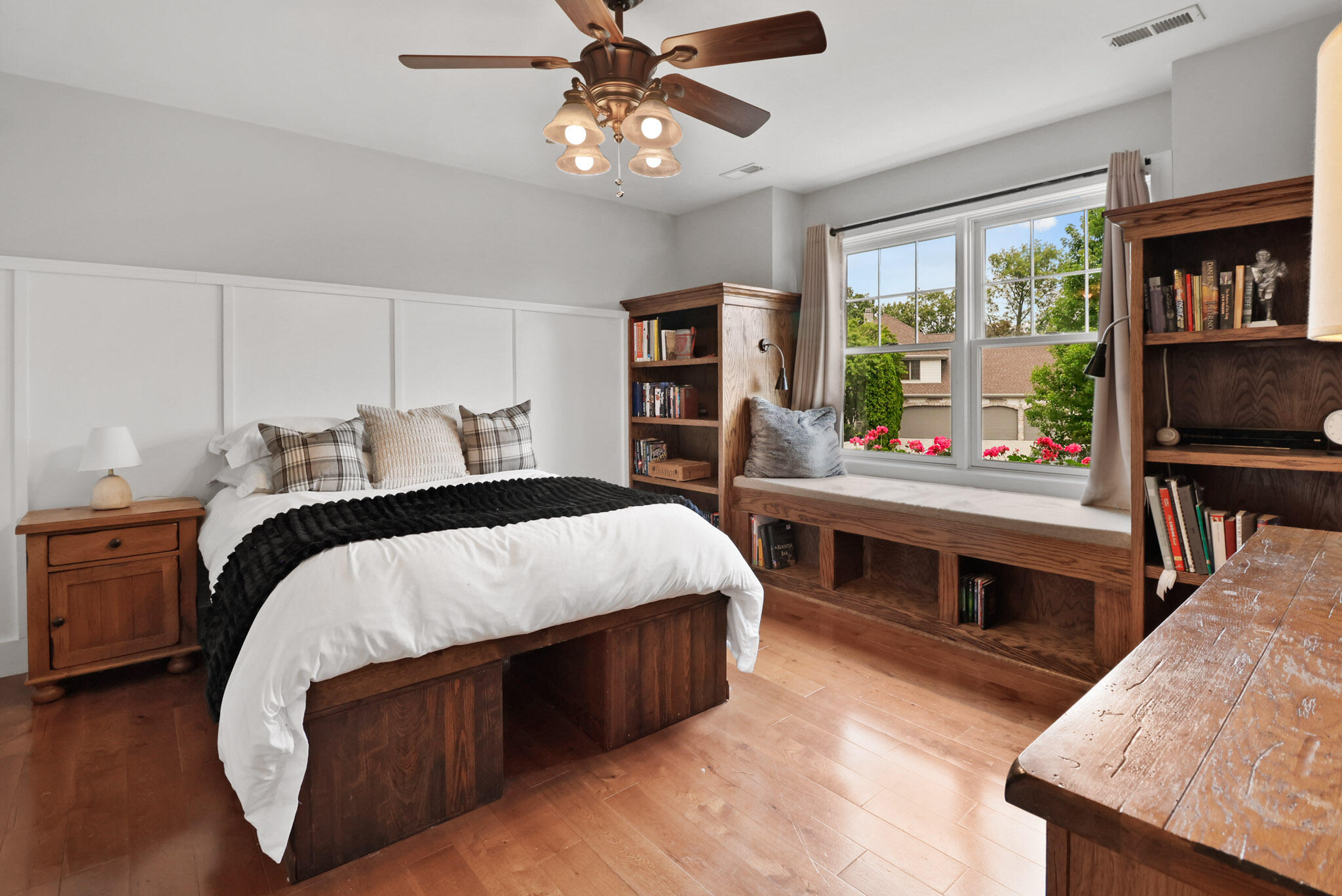 709 Pennock Circle Crown Point, IN 46307 - Photo 36 of 67 a bed room with a bed and a chandelier