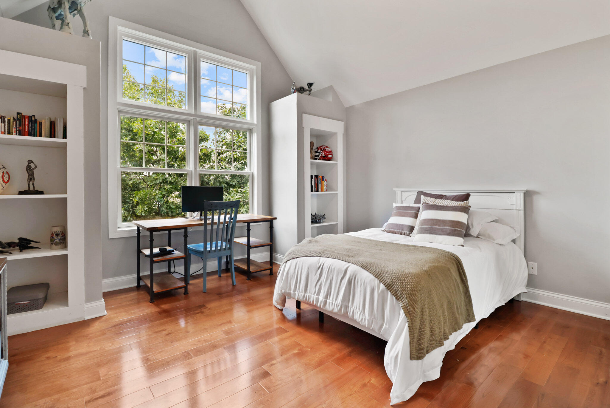709 Pennock Circle Crown Point, IN 46307 - Photo 37 of 67 a bedroom with a bed and a large window