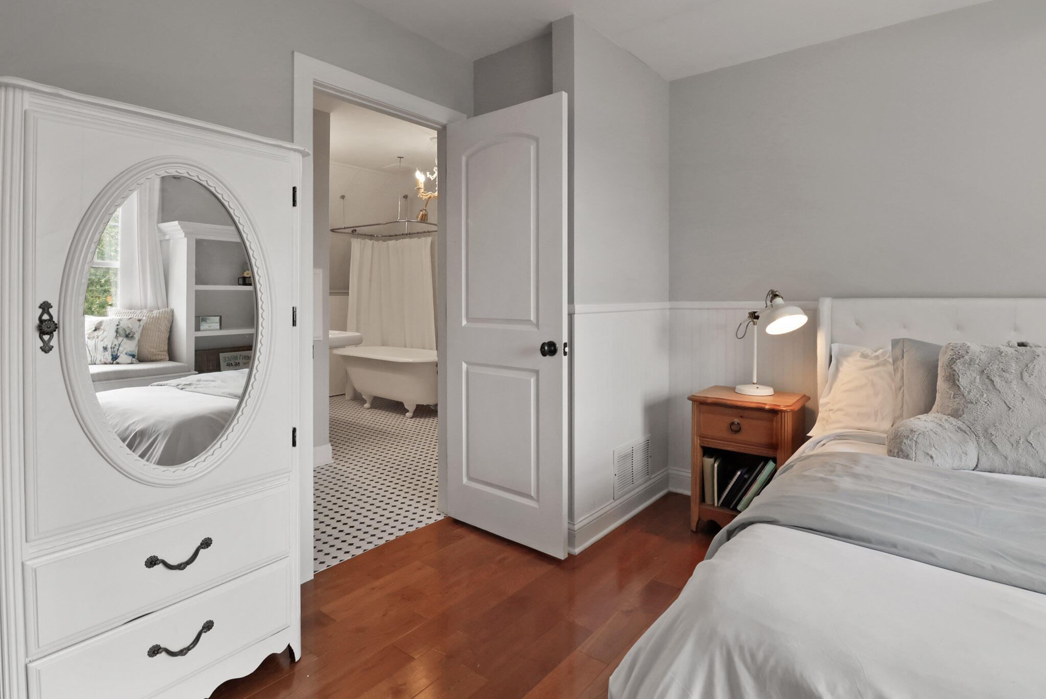 709 Pennock Circle Crown Point, IN 46307 - Photo 44 of 67 a view of a bedroom with a bed and glass door