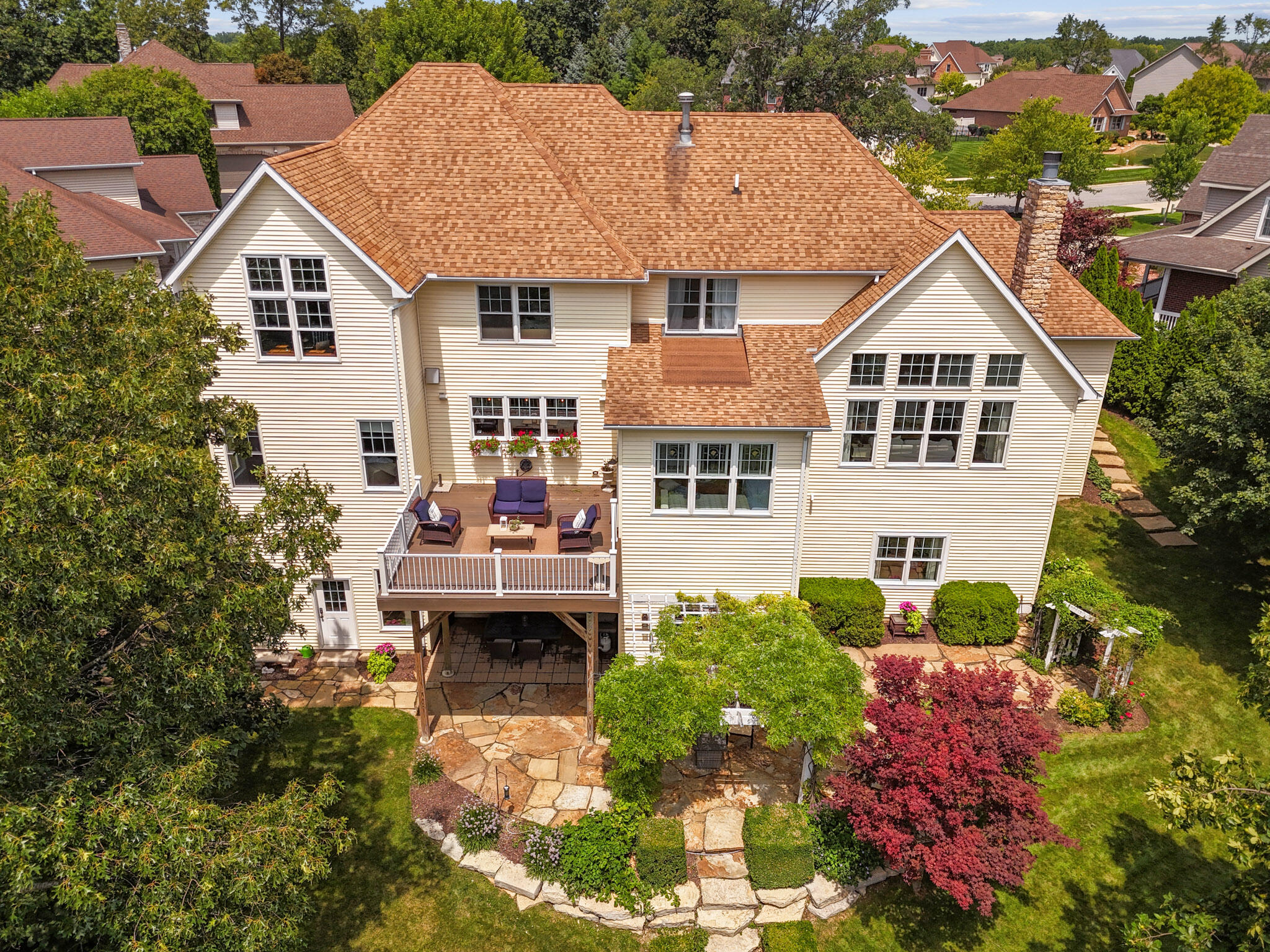 709 Pennock Circle Crown Point, IN 46307 - Photo 63 of 67 a aerial view of a house with a yard