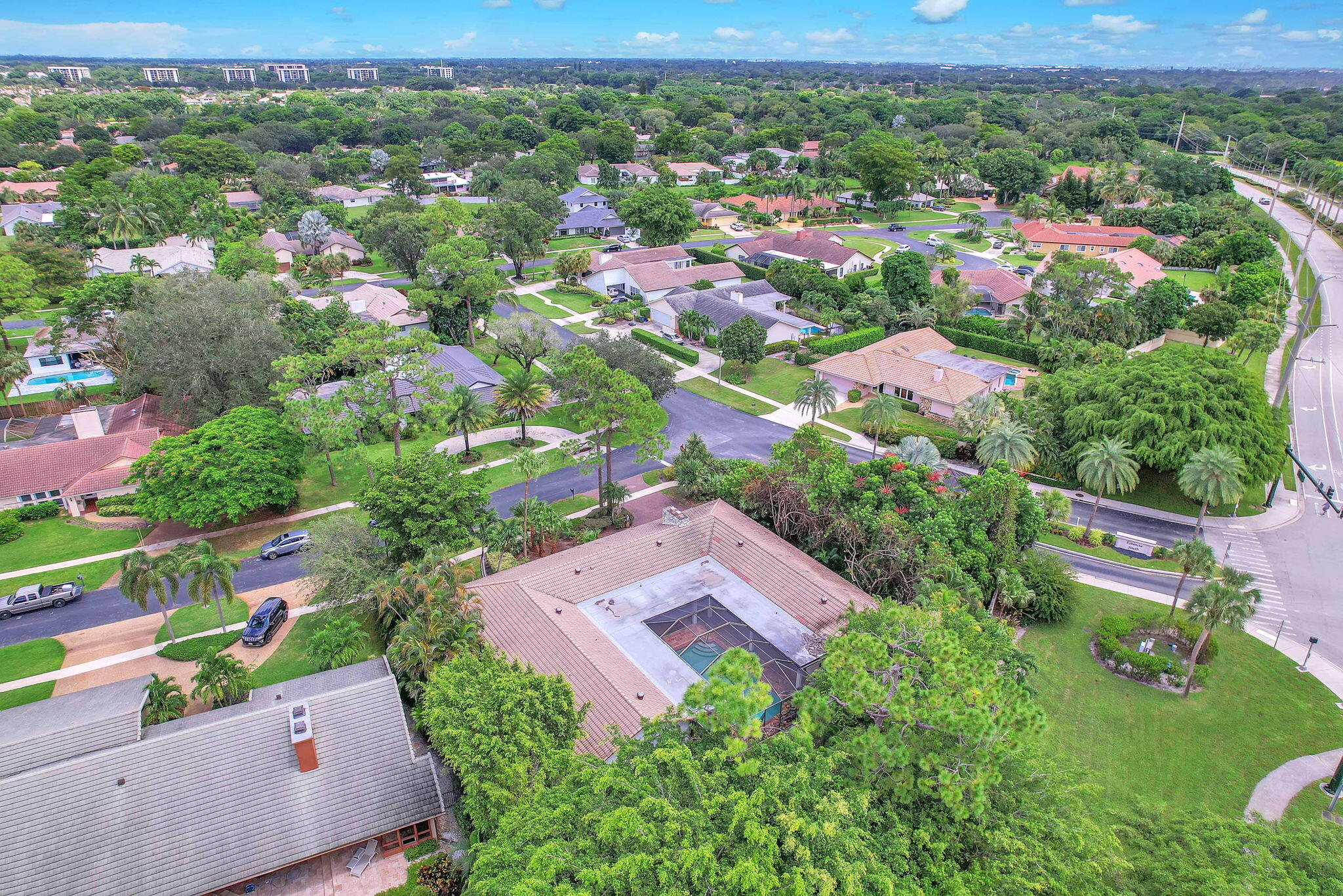 6794 Giralda Circle Boca Raton, FL 33433 - Photo 45 of 49 an aerial view of residential houses with outdoor space and street view