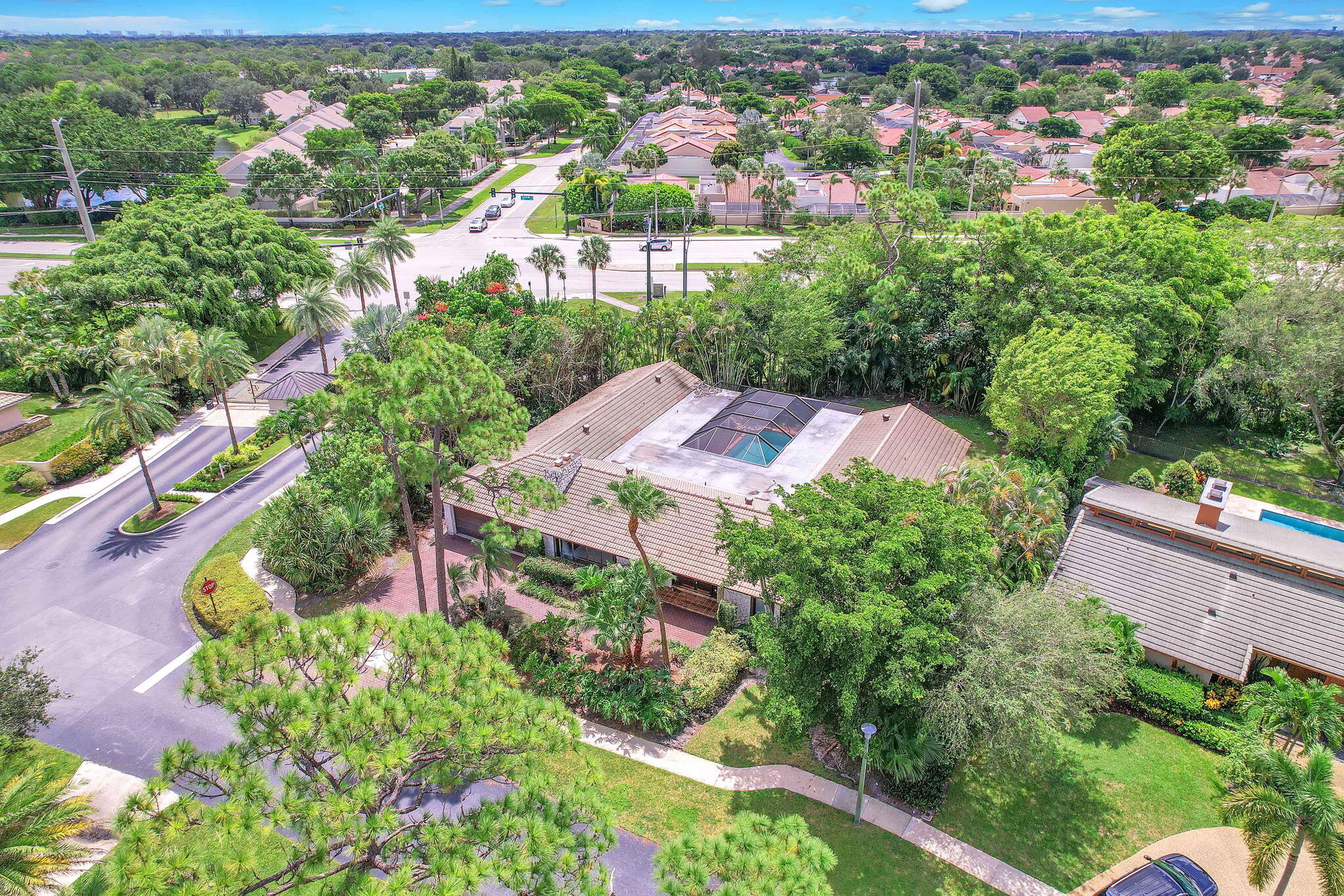 6794 Giralda Circle Boca Raton, FL 33433 - Photo 49 of 49 an aerial view of residential house with outdoor space and trees all around