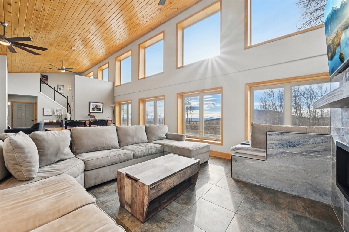 1499 Sheep Ridge Road Fairplay, CO 80440 - Photo 10 of 40 a living room with furniture and a large window