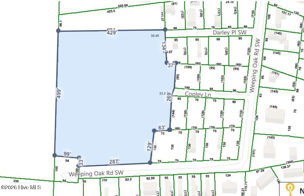 5.31 Weeping Oak Road Southwest Supply, NC 28462 - Photo 1 of 7 5.31 Acres Aerial map
