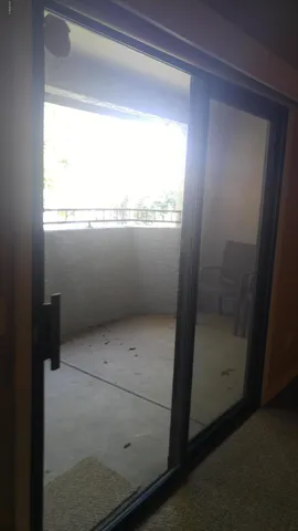 a bathroom with a window