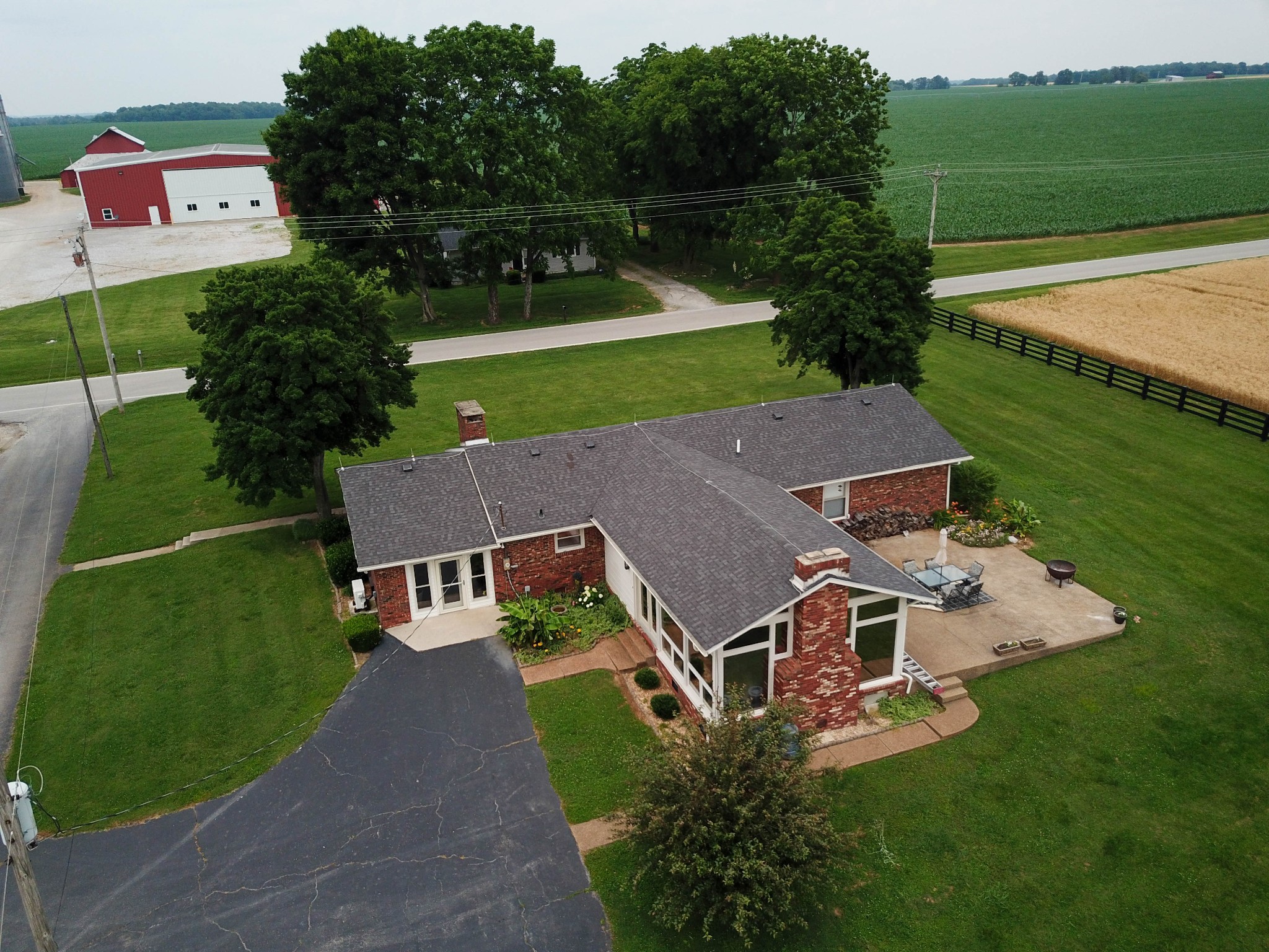 597 Prices Mill Road Adairville, KY 42202 - Photo 3 of 18 an aerial view of a house with a garden